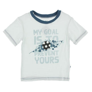 Print Bamboo Short Sleeve Easy Fit Crew Neck Graphic Tee - Fresh Air My Goal is to Prevent Yours Baby & Toddler Tops