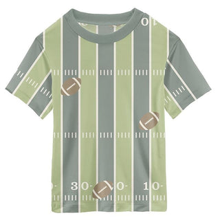 Print Bamboo Short Sleeve Easy Fit Crew Neck Tee - Football Baby & Toddler Tops