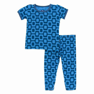 KicKee Pants Print Short Sleeve Pajama Set, Ipanema | Stylish Sleepies offer designs that make bedtime beautiful.