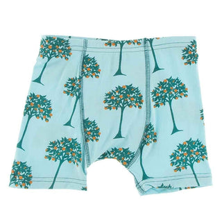 KicKee Pants Print Single Boxer Brief - Iceberg Orange Trees