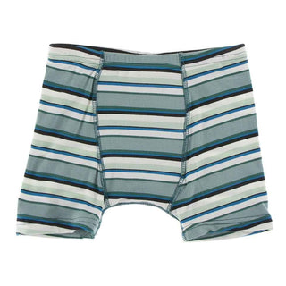 KicKee Pants Print Single Boxer Brief - Multi Agriculture Stripe