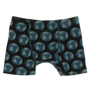 KicKee Pants Print Single Boys Boxer Brief - Midnight Environmental Protection