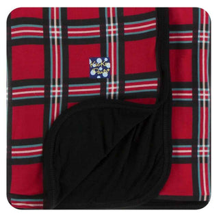 KicKee Pants Print Stroller Blanket - Christmas Plaid 2019, One Size