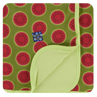 Print Bamboo Stroller Blanket - Grasshopper Watermelon, One Size Swaddling & Receiving Blankets