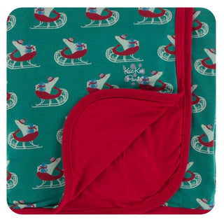 KicKee Pants Print Stroller Blanket - Ivy Sled, One Size