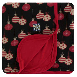 Print Bamboo Stroller Blanket - Midnight Ornaments, One Size Swaddling & Receiving Blankets