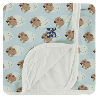 Print Bamboo Stroller Blanket - Spring Sky Diictodon, One Size Swaddling & Receiving Blankets