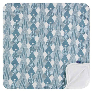 KicKee Pants Print Toddler Blanket - Dusty Sky Mountains, One Size