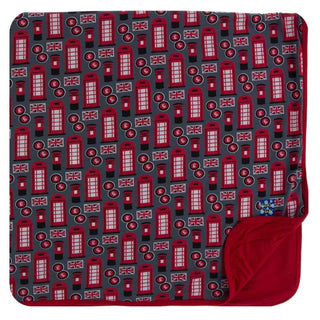 Print Bamboo Toddler Blanket - Life About Town, One Size Swaddling & Receiving Blankets