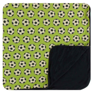 Print Bamboo Toddler Blanket - Meadow Soccer, One Size Swaddling & Receiving Blankets