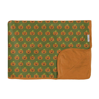 KicKee Pants Print Toddler Blanket, Moss Jack OLantern - One Size