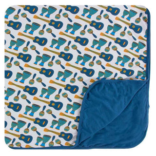 Print Bamboo Toddler Blanket - Samba, One Size Swaddling & Receiving Blankets