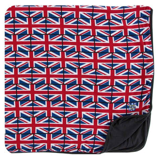 Print Bamboo Toddler Blanket - Union Jack, One Size Swaddling & Receiving Blankets