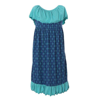 Print Bamboo Villa Dress - Navy Leaf Lattice Baby & Toddler Dresses