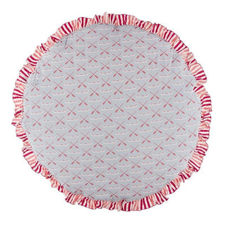 KicKee Pants Ruffle Fluffle Padded Playmat - Dew Paddles and Canoe