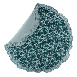 KicKee Pants Ruffle Fluffle Padded Playmat - Jade Running Buffalo Clover