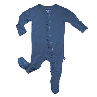 KicKee Pants Ruffle Footie - Twilight