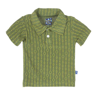 KicKee Pants Short Sleeve Boys Polo Shirt, Beanstalk