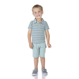 KicKee Pants Short Sleeve Boys Polo Shirt, Four and Twenty Blackbirds