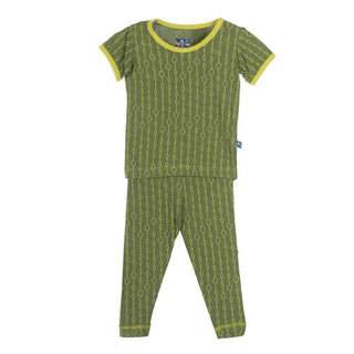 KicKee Pants Short Sleeve Pajama Set, Beanstalk | Stylish Sleepies offer designs that make bedtime beautiful.