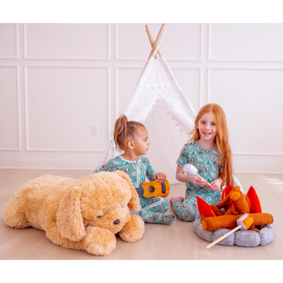 Kickee Pants Short Sleeve Pajama Set - Jade Campfire | Baby Riddle