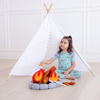 Kickee Pants Short Sleeve Pajama Set - Jade Campfire | Baby Riddle