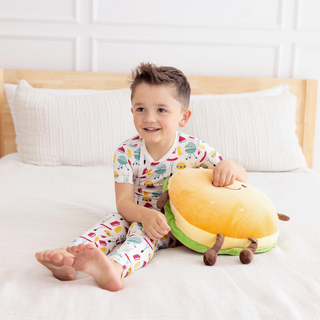 Kickee Pants Short Sleeve Pajama Set - Natural BBQ | Baby Riddle