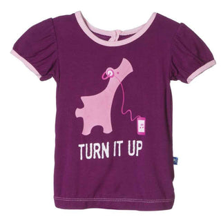 Bamboo Short Sleeve Puff Tee, Melody Turn It Up Baby & Toddler Tops