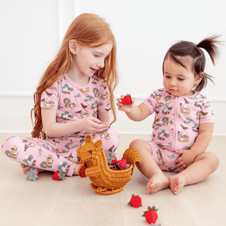 Kickee Pants Short Sleeve Pajama Set - Cake Pop Berry Picking | Baby Riddle