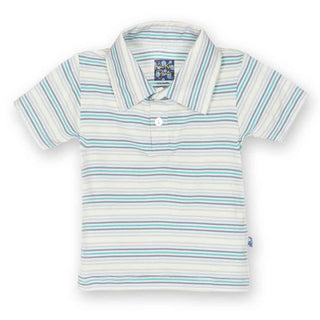 KicKee Pants Short Sleeve Polo, Boy Desert Stripe