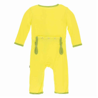 Solid Bamboo Coverall with Snaps - Banana with Meadow Baby & Toddler Sleepwear