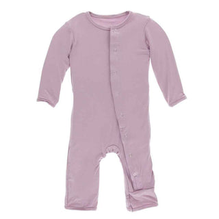 Solid Bamboo Coverall with Snaps - Sweet Pea Baby & Toddler Sleepwear