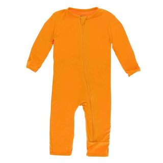 Solid Bamboo Coverall with Zipper - Apricot Baby & Toddler Sleepwear