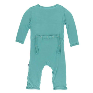 Solid Bamboo Coverall with Zipper - Neptune Baby & Toddler Sleepwear