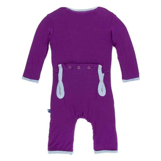 Solid Bamboo Coverall with Zipper - Starfish with Pond Baby & Toddler Sleepwear