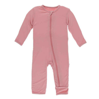 Solid Bamboo Coverall with Zipper - Strawberry Baby & Toddler Sleepwear