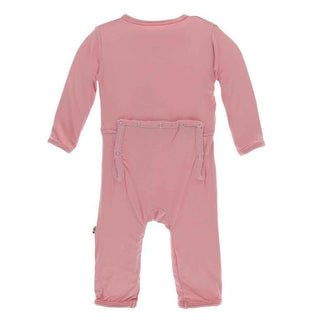 Solid Bamboo Coverall with Zipper - Strawberry Baby & Toddler Sleepwear