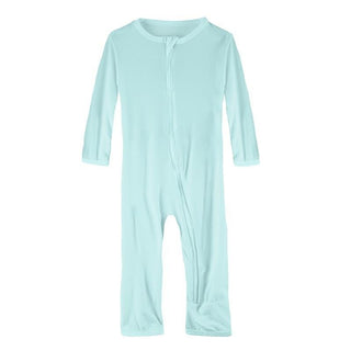 Solid Bamboo Coverall with Zipper - Summer Sky (SP21) Baby & Toddler Sleepwear