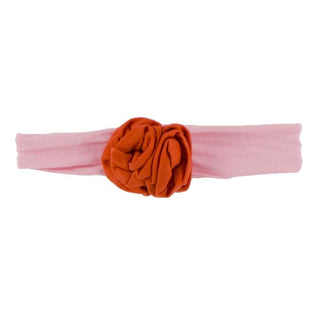 Solid Bamboo Flower Headband Lotus with Poppy, One Size Baby & Toddler Clothing Accessories