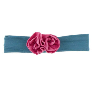 Solid Bamboo Flower Headband Seagrass with Flamingo, One Size Baby & Toddler Clothing Accessories