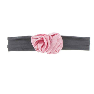 Solid Bamboo Flower Headband Stone with Lotus, One Size KicKee Pants