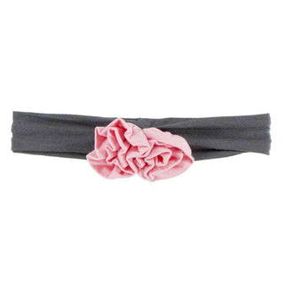 Solid Bamboo Flower Headband Stone with Lotus, One Size KicKee Pants