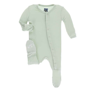 Solid Bamboo Footie with Snaps - Aloe Baby & Toddler Sleepwear