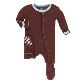 Solid Bamboo Footie with Snaps - Eagle with Shining Sea Baby & Toddler Sleepwear