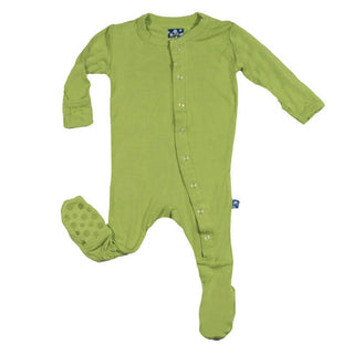 Solid Bamboo Footie with Snaps - Meadow Baby & Toddler Sleepwear