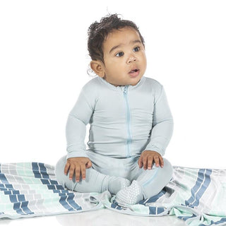 Solid Bamboo Footie with Zipper - Fresh Air (SP21) Baby & Toddler Sleepwear