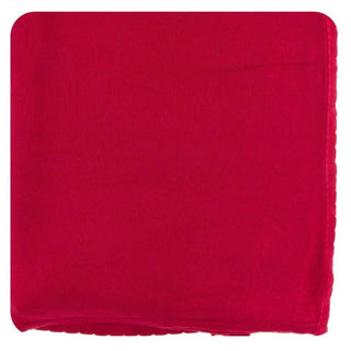 Solid Bamboo Knitted Toddler Blanket - Crimson, One Size WC20 Swaddling & Receiving Blankets