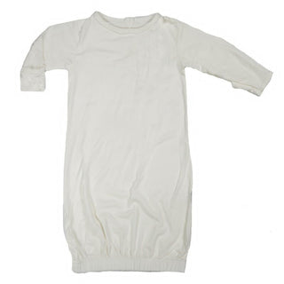 Solid Bamboo Layette Gown - Natural Baby & Toddler Sleepwear