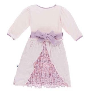 Solid Bamboo Long Sleeve Oh La La Dress, Macaroon Baby & Toddler Dresses