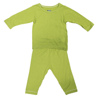 KicKee Pants Solid Long Sleeve Pajama Set - Meadow | Stylish Sleepies offer designs that make bedtime beautiful.